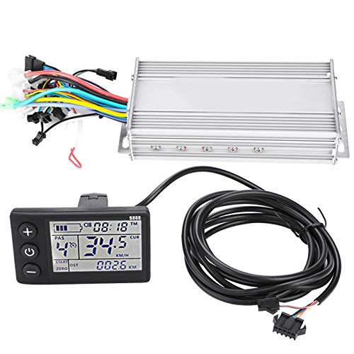 Motor Brushless Controller, Waterproof Electric Controller with LCD Display Panel, and Shift Switch Accessory, Scooter Kit for Bike1000W60V