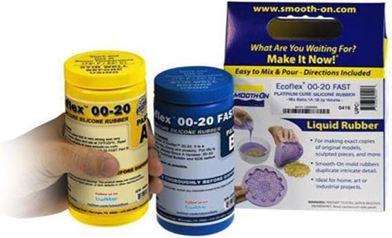 Smooth-On Ecoflex 00-20 for Sculpting Translucent Silicone Kit, 2 lbs