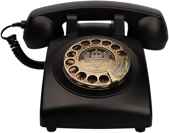 Antique Phones Corded Landline Telephone Vintage Classic Rotary Dial Home Phone of 1930s Old Fashion Business Phones Home Office Decor Landlines