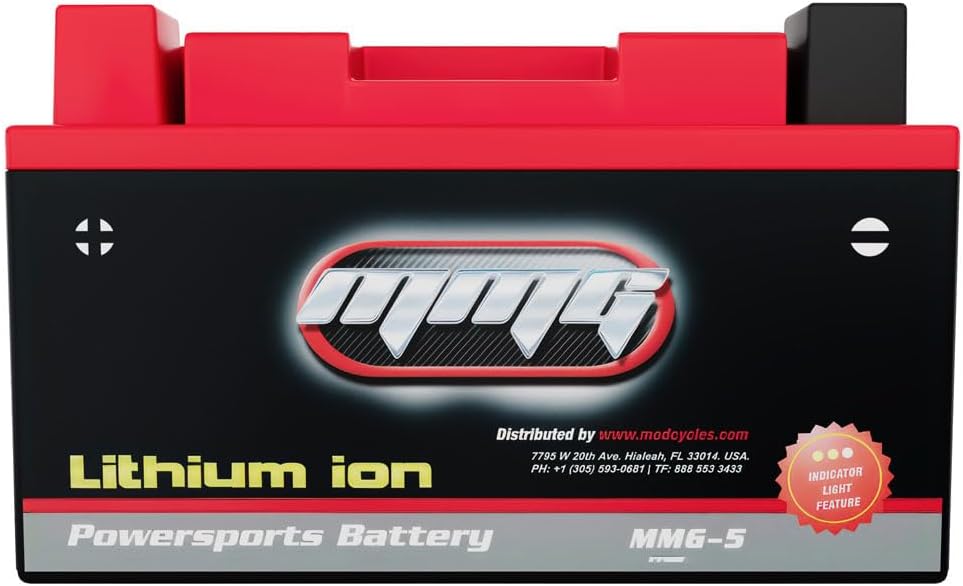 MMG Lithium Ion Motorcycle Battery YTX12-BS Sealed Factory Activated, Compatible with Kawasaki Suzuki Triumph Yamaha MMG5
