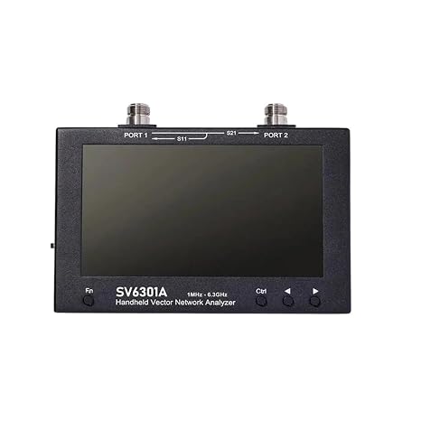 Spectrum Analyzer, Vector Network Analyzer SV6301A 1MHz-6.3GHz 7inch Touchscreen S-Parameter Measurement RF Testing Tool with High Accuracy NanoVNA
