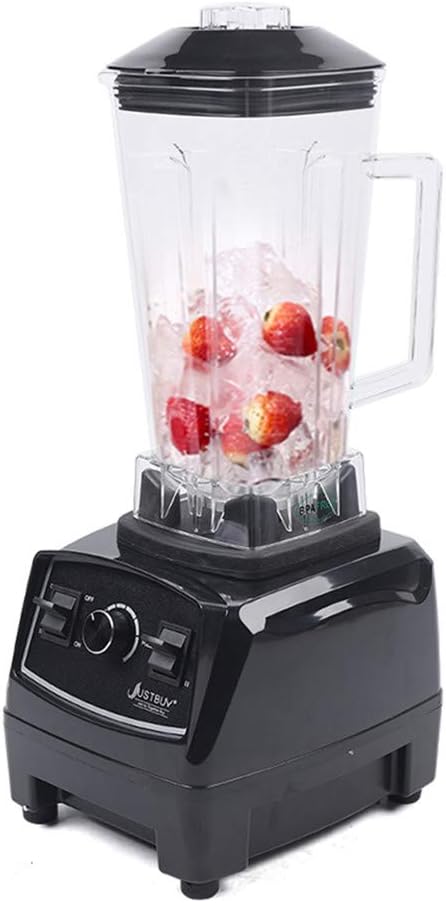 2L Commercial Food Blender Countertop Kitchen Mixer Fruit Extractor Juicer | For fruits, shakes, smoothies; 2200W Pure copper motor; 45000rpm Rotation speed; 10 Gears speed control; Overload protection