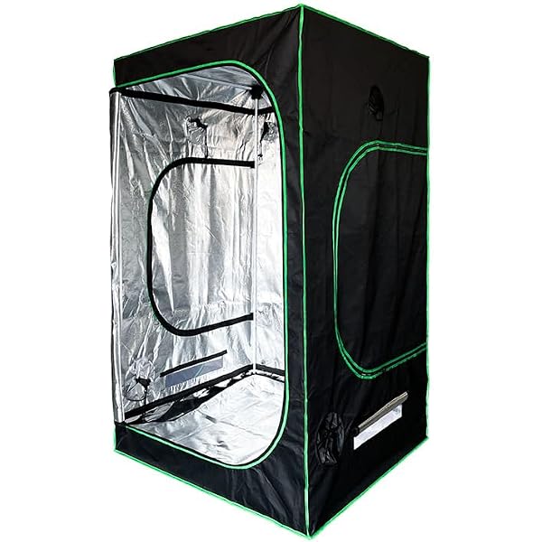 Glow Tent, Grow Box, Indoor Hydroponics, Plant Development, Safe Light Shade, Easy to Assemble, Grow Tent with Mesh Window, Indoor, Garden, Veranda, Gardening, 47.2 x 47.2 x 78.7 inches 120