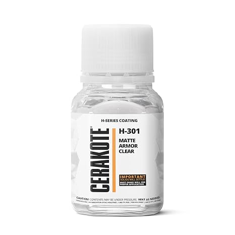 CERAKOTE H-Series Ceramic Coating, Matte Armor Clear, 4 oz, H-301T