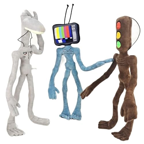 Siren Head Stuffed Animals Movable Plush Toys for Men Women Kids Gift Plush Movie Characters... 3pcs