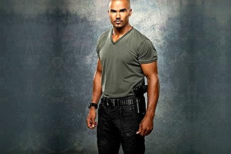 Beard Bald Criminal Minds Dramatic Sinewy Policeman Shemar Moore Tv Movie Film Poster Fabric Silk Poster Print 48704