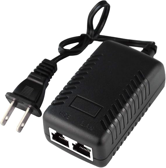 52V Gigabit POE Injector Adapter Power Supply,100/1000Mbps IEEE 802.3af Compliant, for Most Cisco/Polycom/Aastra Phones and More