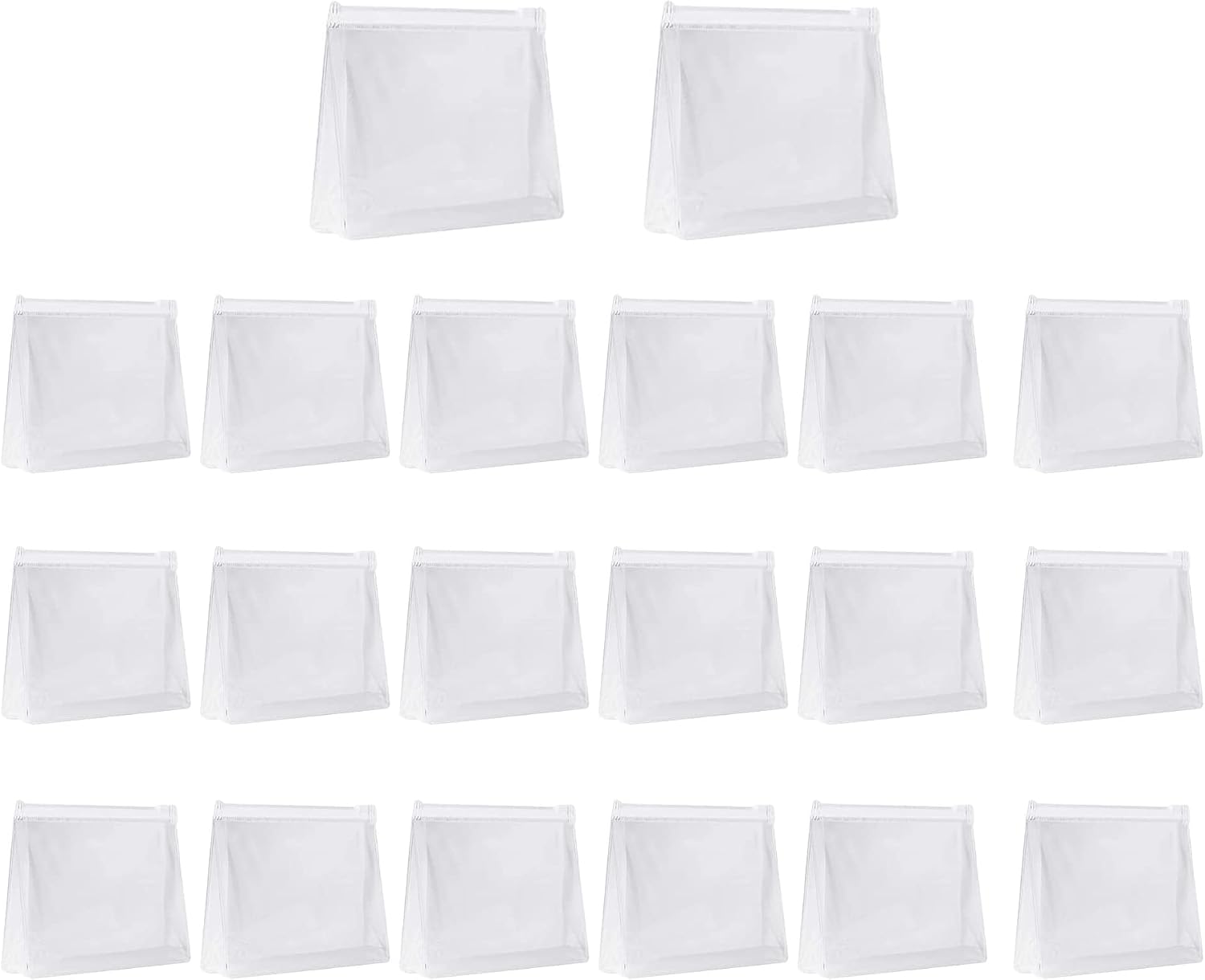 20 Pack Mini Clear Organizer Pouches,Mini Clear Makeup Bag,Small PVC Transparent Cosmetic Organizer Bag5.9X1.38X5.1inch