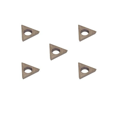 THINBIT 5 Pack MBBIZ02D5E MBB Series, 0.002" Radius, Flat top, TiAlN Coated Carbide Boring Insert for Steel, Titanium, Nickel, Stainless Without Interrupted cuts.