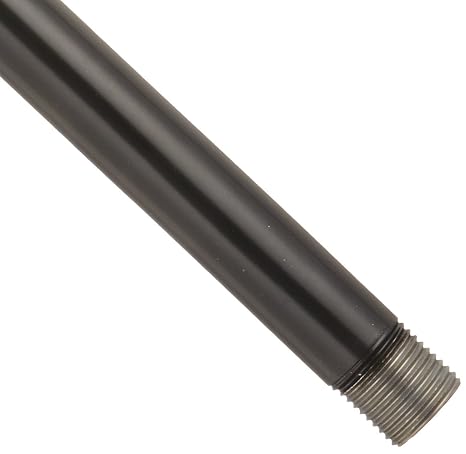 RAB Lighting ST12B Lawn Light Mounting Stem, 12 Inch Steel Landscape Lighting Post for Flood Lights and Garden Lighting, Black