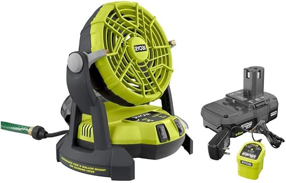 18v One+ Bucket Top Misting Fan Kit