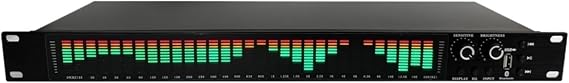Rackmount 1U Digital Spectrum Analyzer Bluetooth USB Equalizer Level Indicator VU Meter 31 Paragraph Recording Studio