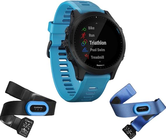 Garmin Forerunner 945 Bundle, Premium GPS Running/Triathlon Smartwatch with Music, Blue