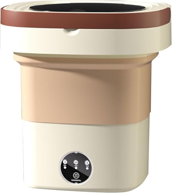 Mini Portable Washing Machine, Foldable Washer for Socks, Baby Clothes or Small Items, Camping, Apartment, RV, Travel, Semi-Automatic Washing Machine