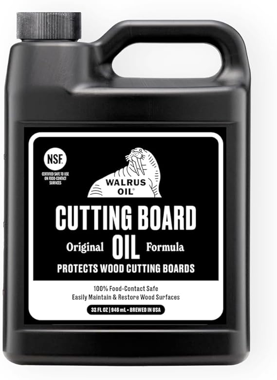 WALRUS OIL - Cutting Board Oil and Wood Butcher Block Oil, 32 oz Jug, Food-Safe