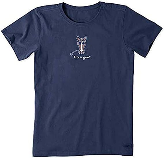 Life is Good. Womens Crusher Tee Horse