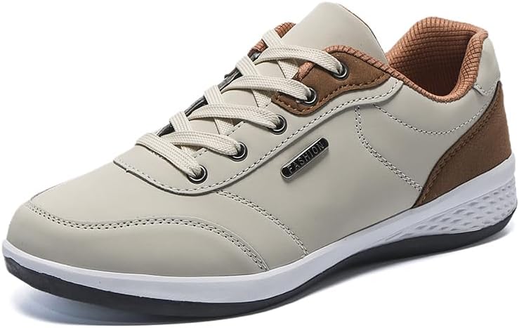 Mens Casual Shoes Fashion Sneakers Breathable Comfort Dress Non-Slip Low Top Walking Shoes for Male Size 7-12