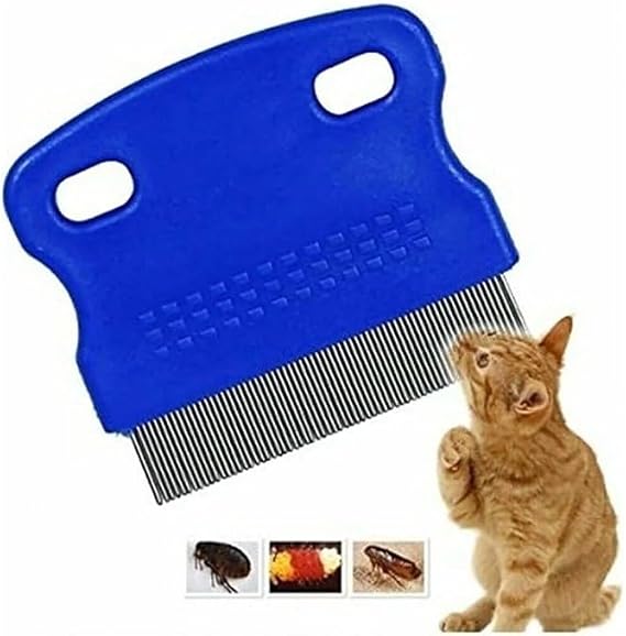 A1 Cat Dog Lice and Flea Comb, Pet Practical Lice and Flea Collector Comb