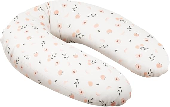 Doomoo Pregnancy Pillow Buddy, 180 cm, Organic Cotton Cover, Peaches
