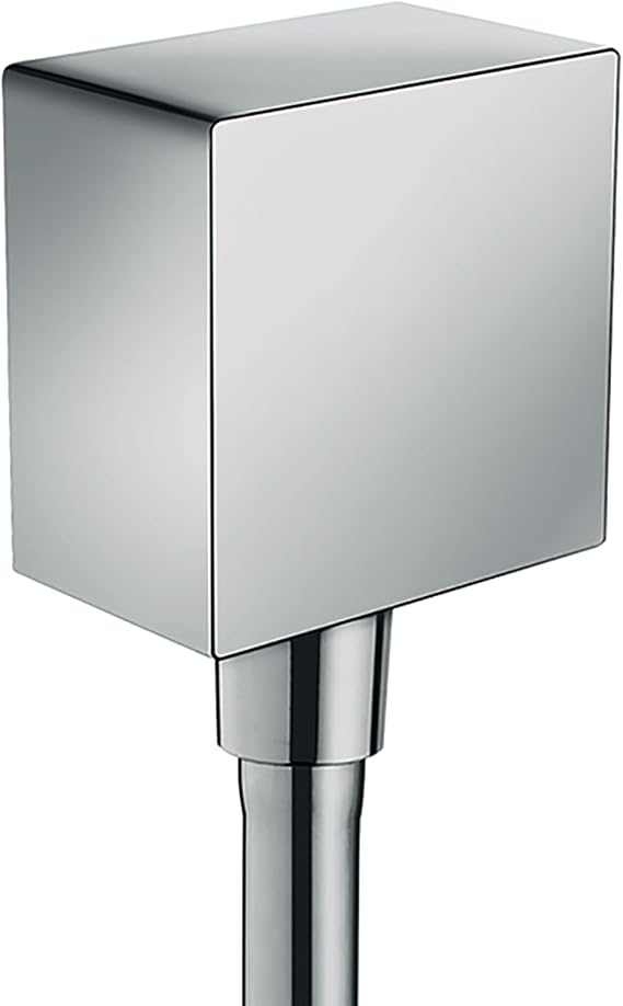AXOR 1/2-inch Thread Connection Upgrade 2-inch Modern Wall Outlet in Chrome, 36732001