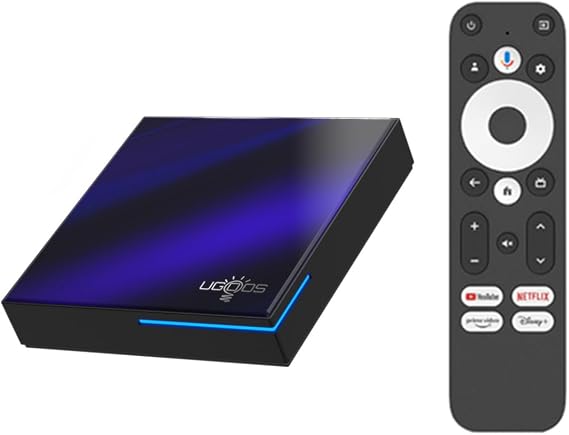 Ugoos SK2 TV Box Android 12.0 RTD1325 4GB RAM 32GB ROM WiFi6 100M BT5.2 USB 2.0 Support AV1 VP9 H.265 4K HDR