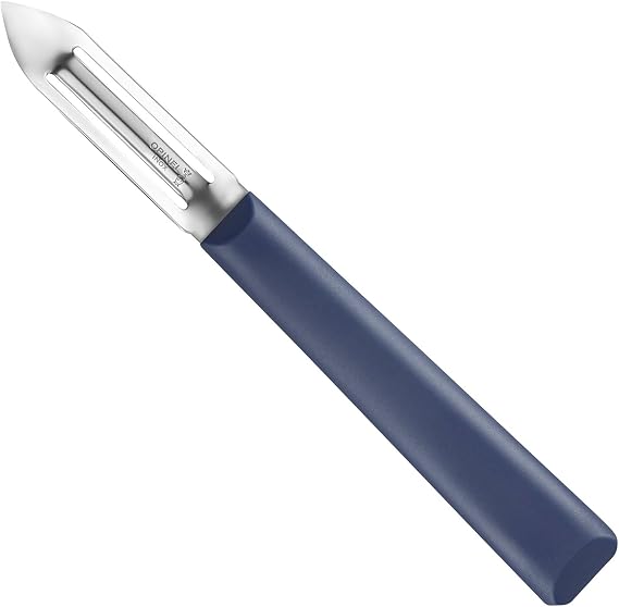 Opinel Les Essentials+ No. 315 Peeler, Corrosion Resistant + Dishwasher Safe, Made in France, Blue