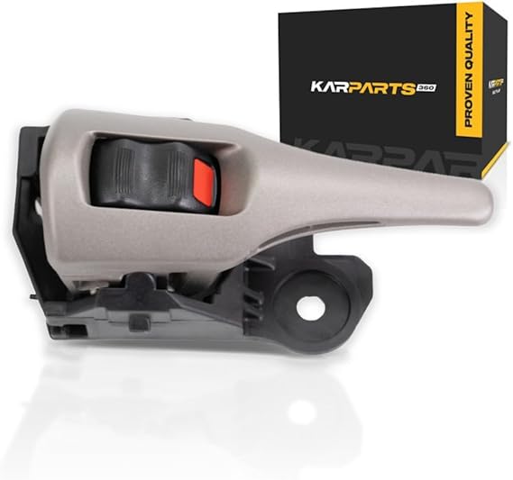 KarParts360 Door Handle for Toyota Corolla 2009-2015 Driver Side | Interior | Front OR Rear | Silver Lever | with Door Lock Button | Trim:All Submodels | TO1352162 | 6920612230B0