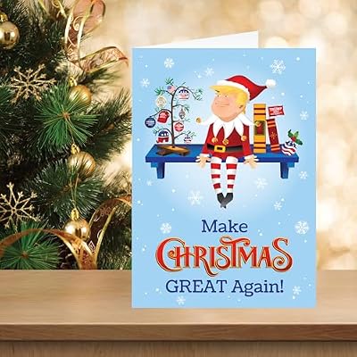 Donald Trump Christmas Cards - SET OF 25 CARDS I Funny Trump Cards I Make Christmas Great Again