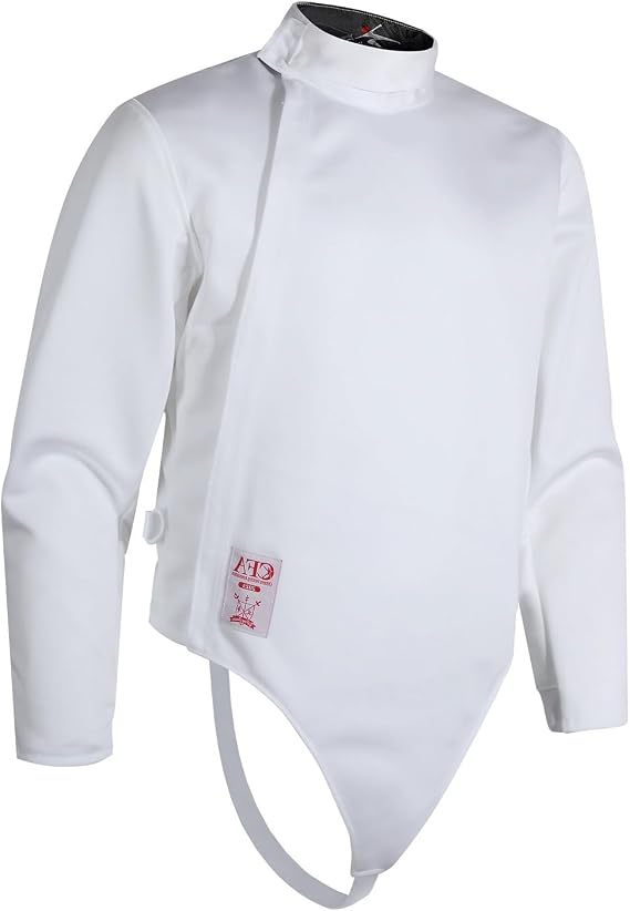 Fencing Jacket, Youth Adult Fencing Suit Tops, 450N Fencing Competition Clothing, Foil/Epee/Saber Fencing Gear