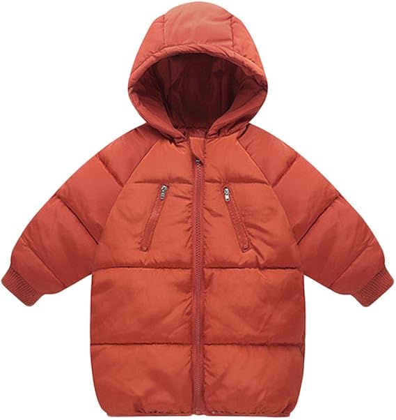 LANBAOSI Kids Winter Coats with Hooded Light Puffer Coat Warm Padded Jacket for Baby Boys Girls Toddler