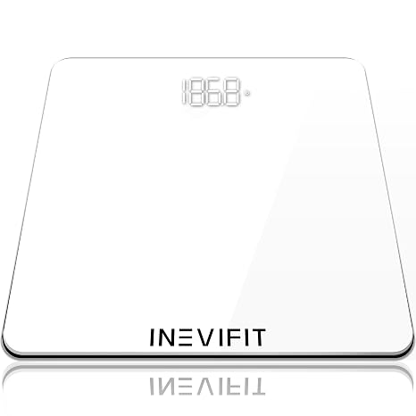 INEVIFIT Bathroom Scale, Highly Accurate Digital Bathroom Body Scale, Precisely Measures Weight up to 400 lbs