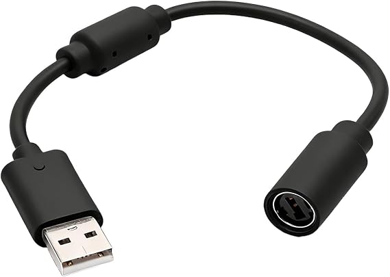 USB Breakaway Cable for Xbox 360, Replacement Adapter for Xbox 360 Controller Compatible with Logitech G920 Steering Wheel, Fast Data Transmission Replacement Accessory for Game Controller