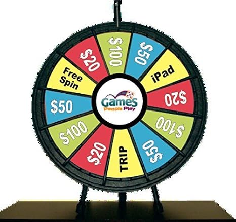Marketing Holders Prize Wheels 12 Slot Black Table Top 26 Inch Prize Wheel 63041