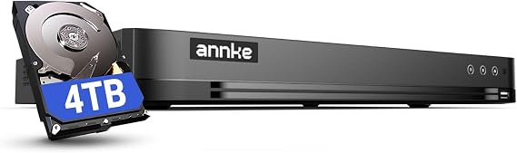 ANNKE 32 Channel H.265+ Security AI 3K Lite DVR Recorder, 4TB Hard Drive