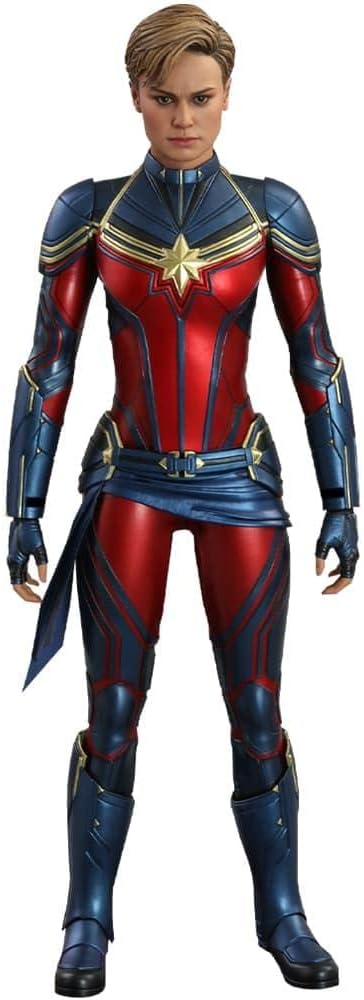 Hot Toys Movie Masterpiece Avengers End Game Captain Marvel 1/6 Scale Figure Blue MM#575