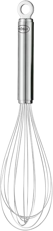 RÖSLE Whisk High-Quality Whisk with Narrow Handle 18/10 Stainless Steel Dishwasher Safe Length 22 cm Silver 95599