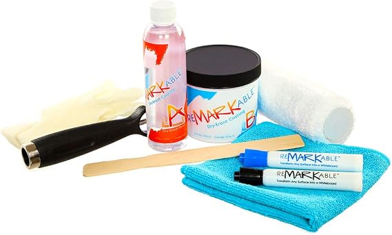 WHITEBOARD Paint 6 Pack 50 Square Foot KIT (White)