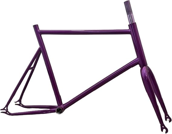 Gear Single Speed Bicycle Frameset Steel Frame with Front Fork Front 100mm / Rear 120mm Replacement Parts