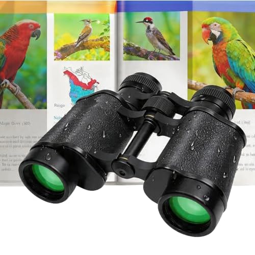 10x25 High Powered Binoculars for Adults, Waterproof Compact Binoculars with Low Light Vision for Bird Watching Hunting Football Games Travel Stargazing Cruise with Carrying Bag