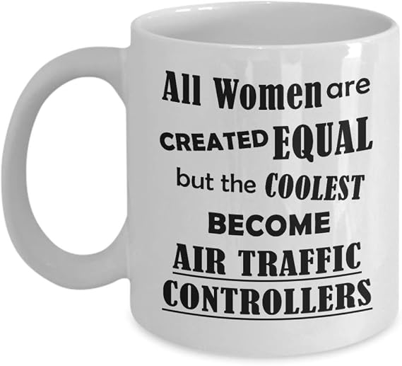 Gifts for Air Traffic Controller Women Wife Mom Coffee Mug Tea Cup Funny Cute Gag ATC Aviation Control Tower Flight ATCO Specialist Personnel Appreciation Idea - Coolest Become