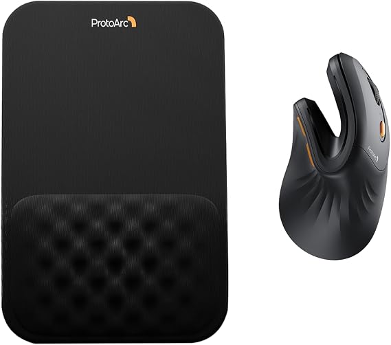 ProtoArc EM11 NL Ergonomic Mouse and Mouse Mat Wrist Support