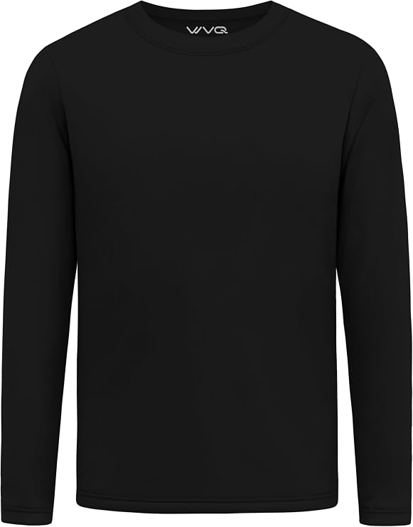 Youth Neon Shirts Dry Fit Long Sleeve Athletic T-Shirts Boys Girls UPF 50+ Quick Dry Neon Shirt for Kids 2T to Youth