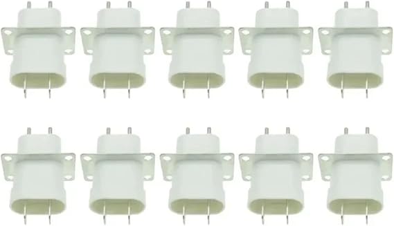 10 PCS 4 Filament Pin Sockets Microwave Oven Magnetron Plug Socket Connectors A6HB