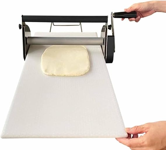Sheeter Board Manual Dough Roller Machine,Manual Dough Roller Machine,Compact Dough Sheeter,Commercial Dough Roller Sheeter,Stainless Steel,Adjustable Thickness,RS201