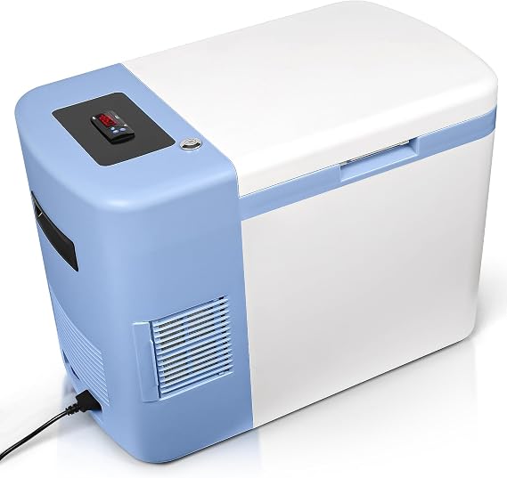 Ultra Low Temperature Freezer,-86C(-123F) Flash Freezer | 25L Portable Smart Alarm System Adjustable Temp Range Lab Refrigerator for Lab Samples Storage (110V)
