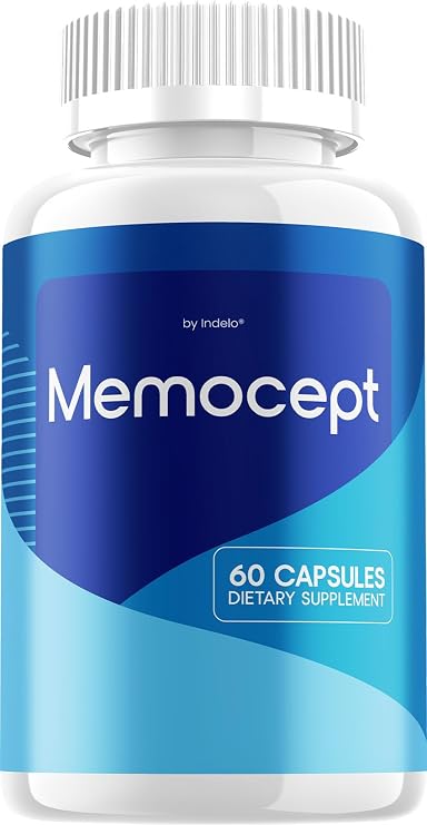 Memocept Advanced Supplement Formula for Brain Memory Health Support (60 Capsules)
