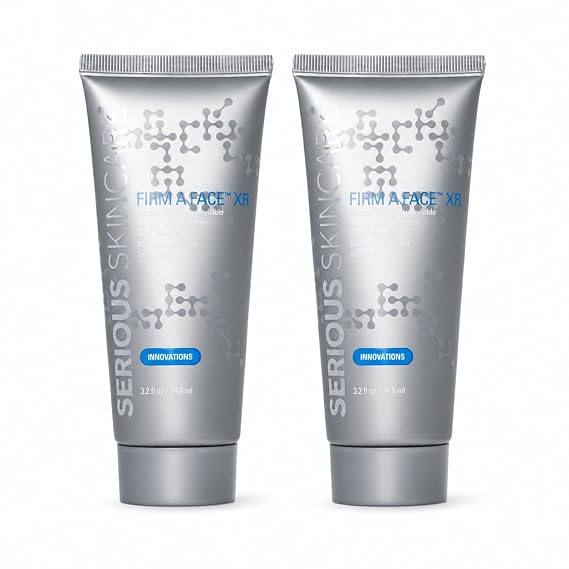 Serious Skincare - Instant FIRM A FACE XR - Temporary Face Tightener - Invisibly Firm, Lift, and Smooth the Look of Fine Lines, Deep Wrinkles and Pores - Anti-Aging Retinol - 3.2 Fl Oz (2Pack)
