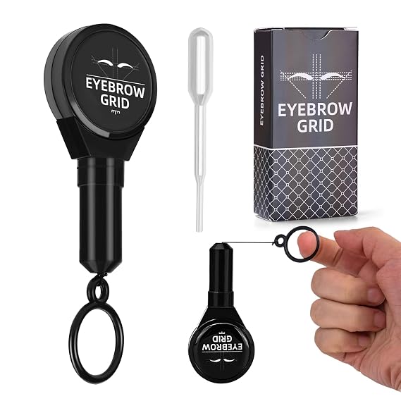 Brow Mapping String Pre-inked Microblading String for Eyebrow Marking Measuring String for Eyebrow Tattoo Makeup (Black)