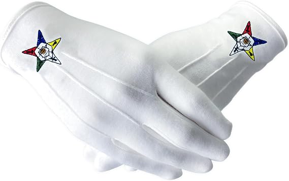 Imasoner Freemason White Cotton Gloves