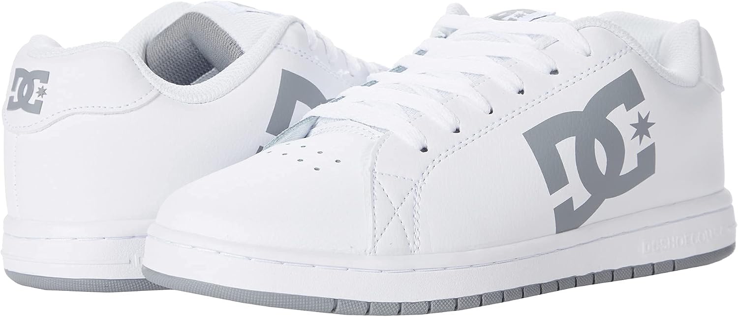 DC Men's Gaveler Low Shoe Skate, White/Black, white/wild dob, 32.0 cm